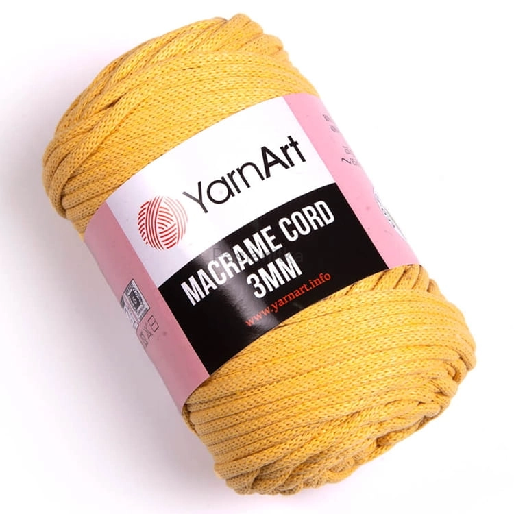 Sznurek Macrame Cord 3 mm / 764 żółty