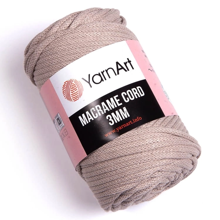 Sznurek Macrame Cord 3 mm / 753 jasny beż