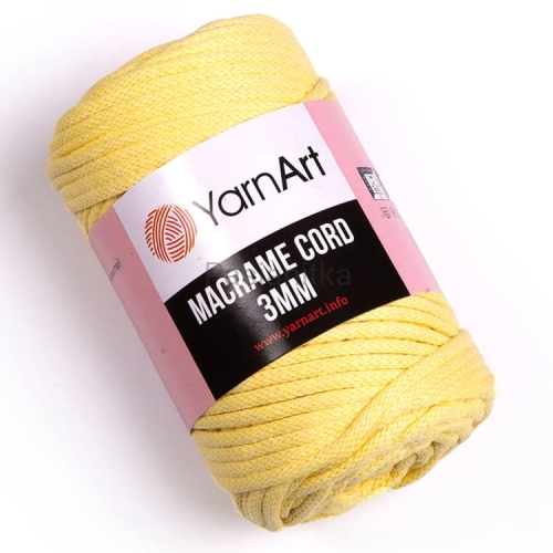 Sznurek Macrame Cord 3 mm / 754 cytryna