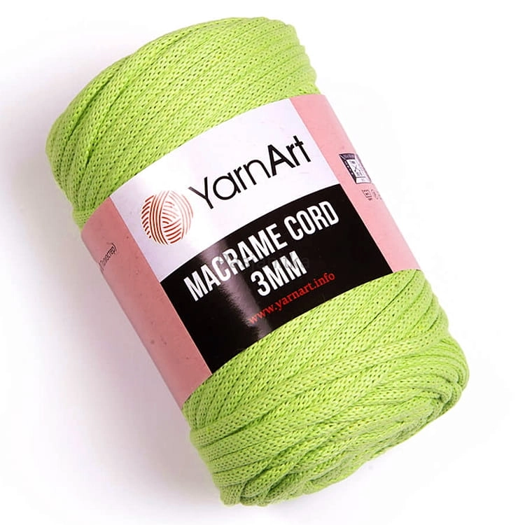Sznurek Macrame Cord 3 mm / 755 jasny zielony