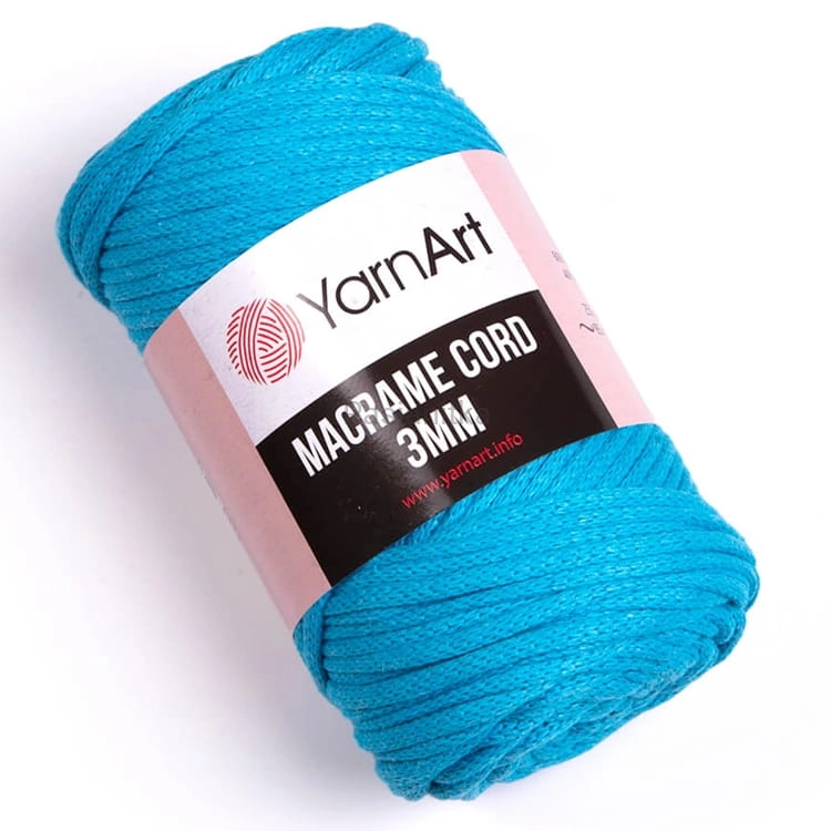 Sznurek Macrame Cord 3 mm / 763 turkus