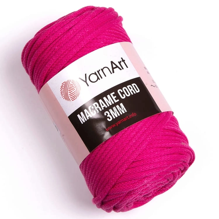 Sznurek Macrame Cord 3 mm / 771 fuksja