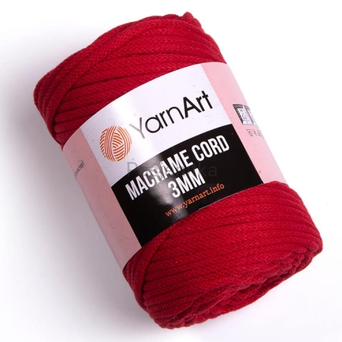 Sznurek Macrame Cord 3 mm / 773 czerwony