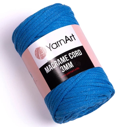 Sznurek Macrame Cord 3 mm / 786 niebieski