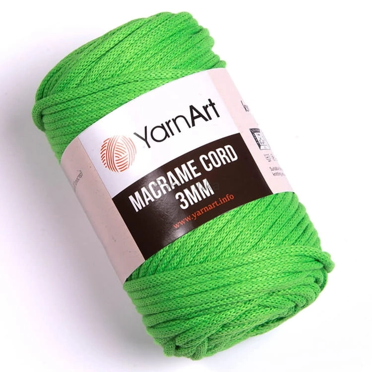 Sznurek Macrame Cord 3 mm / 802 zielony neon