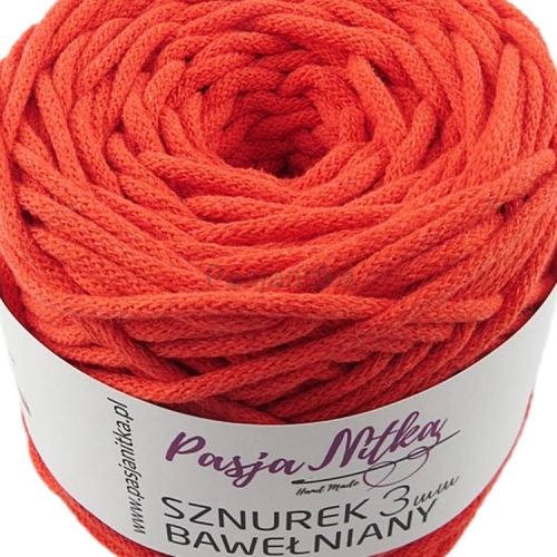 Sznurek bawełniany 3 mm / 100 m / dynia