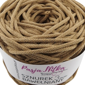 Sznurek bawełniany 3 mm / 100 m / karmel