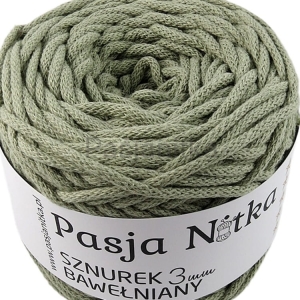 Sznurek bawełniany 3 mm / 100 m / szałwia