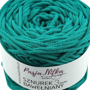 Sznurek bawełniany 3 mm / 100 m / szmaragd