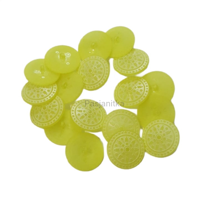 Guziki plastikowe nr 007 / 2,8 cm / 9 szt