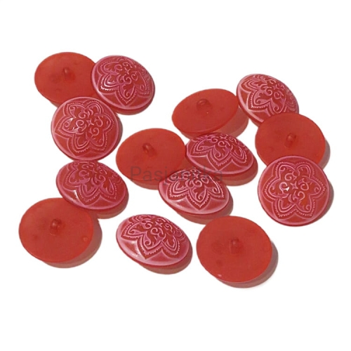 Guziki plastikowe nr 185 / 2,5 cm / 9 szt