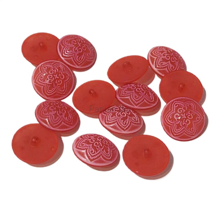 Guziki plastikowe nr 185 / 2,5 cm / 9 szt