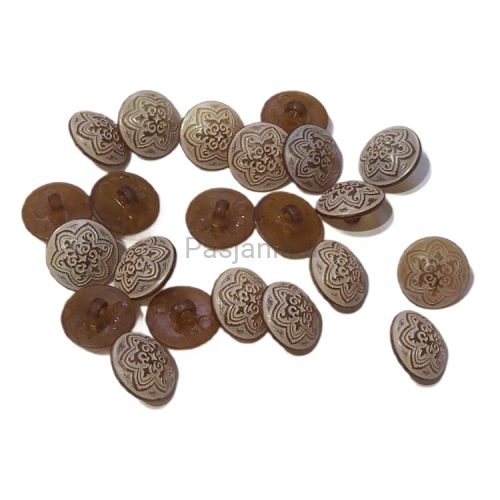 Guziki plastikowe nr 154 / 1,5 cm / 10 szt