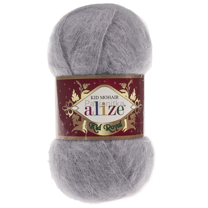 Włóczka Kid Royal Mohair 50 g / 52 popiel