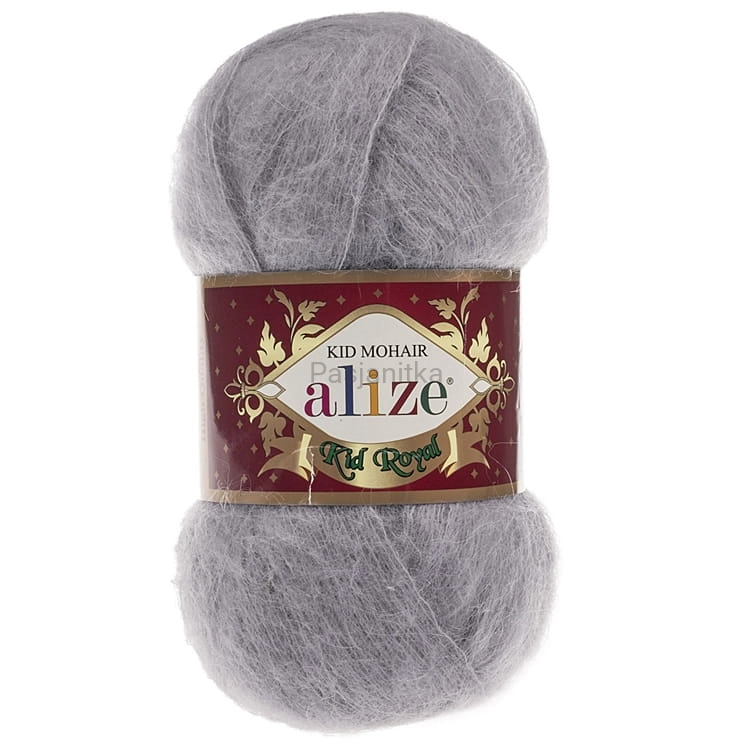 Włóczka Kid Royal Mohair 50 g / 52 popiel