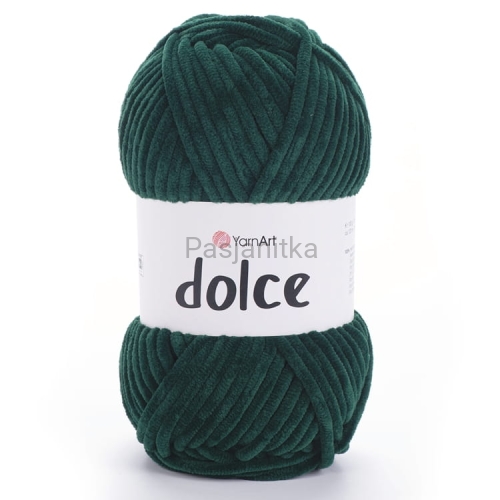 Włóczka Dolce Yarn Art 774 butelkowa zieleń
