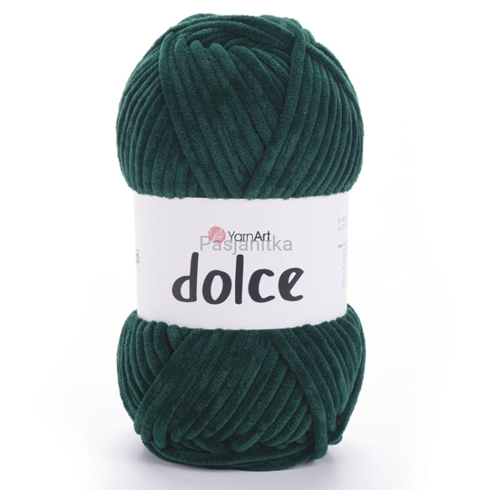 Włóczka Dolce Yarn Art 774 butelkowa zieleń