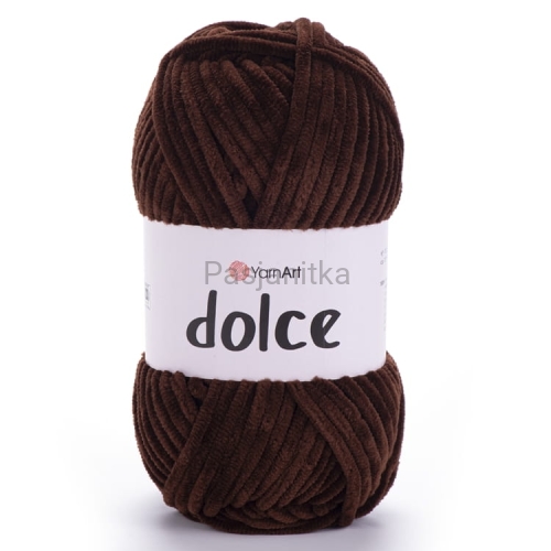 Włóczka Dolce Yarn Art 775 ciemny brąz