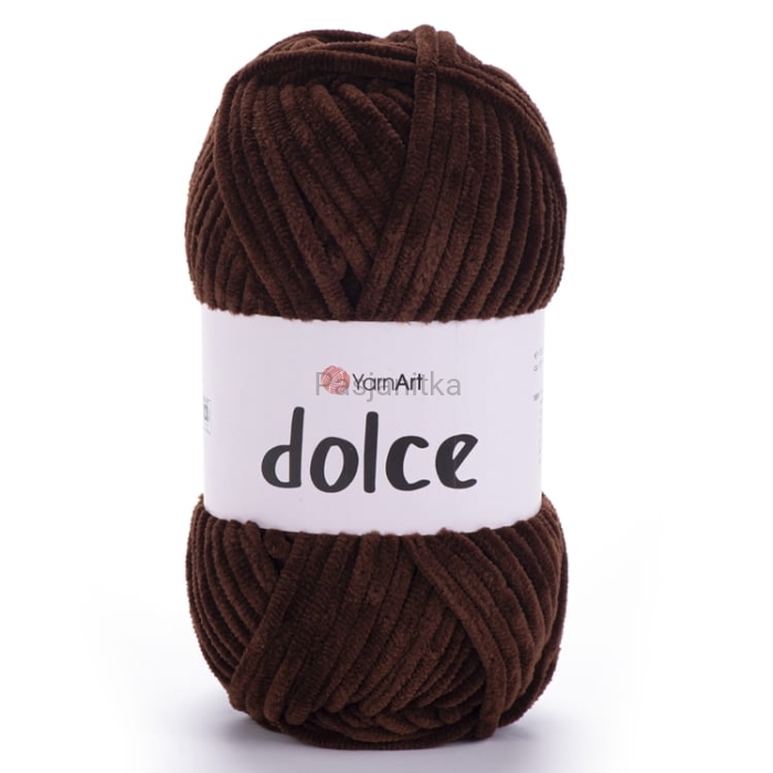 Włóczka Dolce Yarn Art 775 ciemny brąz