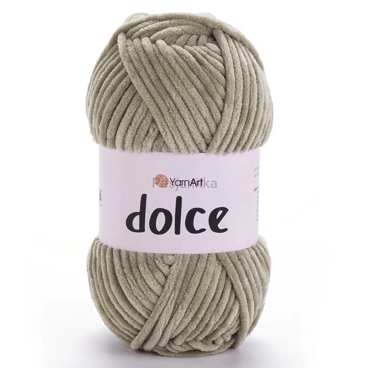 Włóczka Dolce Yarn Art 798 zielony/beż