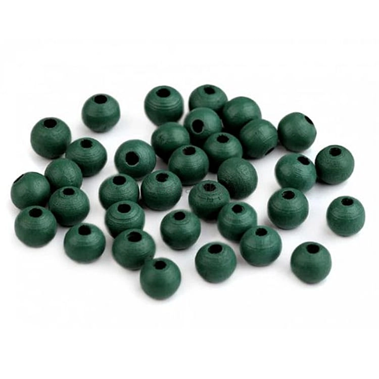 Drewniane koraliki 8 mm / khaki 20 g