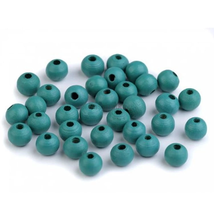 Drewniane koraliki 8 mm / morski 20 g