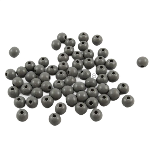 Drewniane koraliki 10 mm / szary 20 g