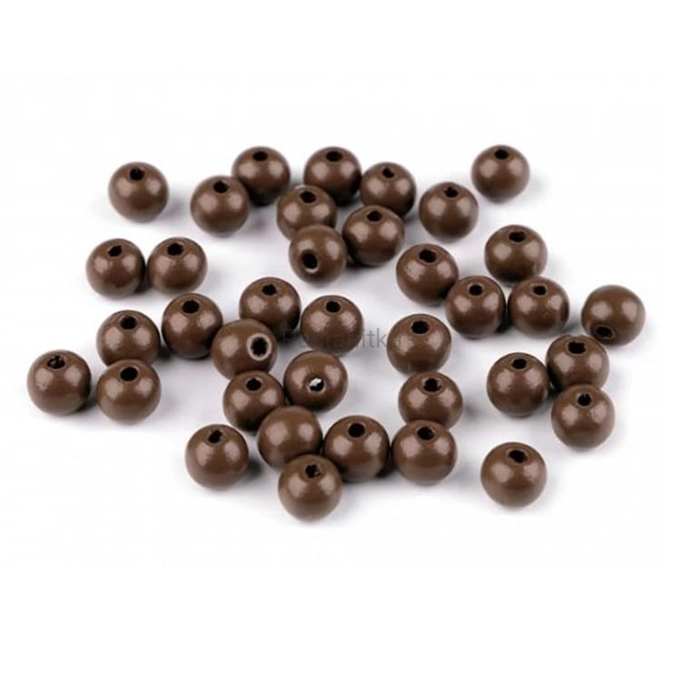 Drewniane koraliki 10 mm / mleczna czekolada 20 g