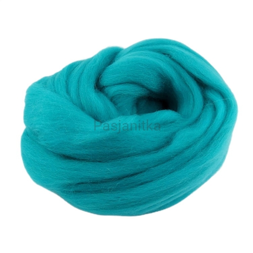 Wełna czesankowa 50 g / aqua