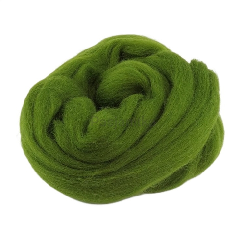 Wełna czesankowa 50 g / khaki
