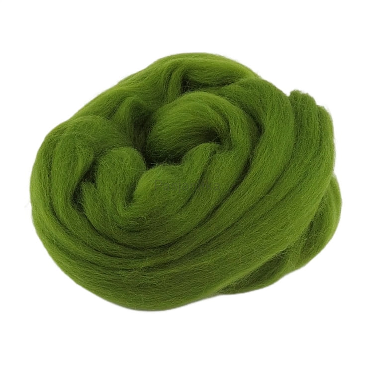 Wełna czesankowa 50 g / khaki