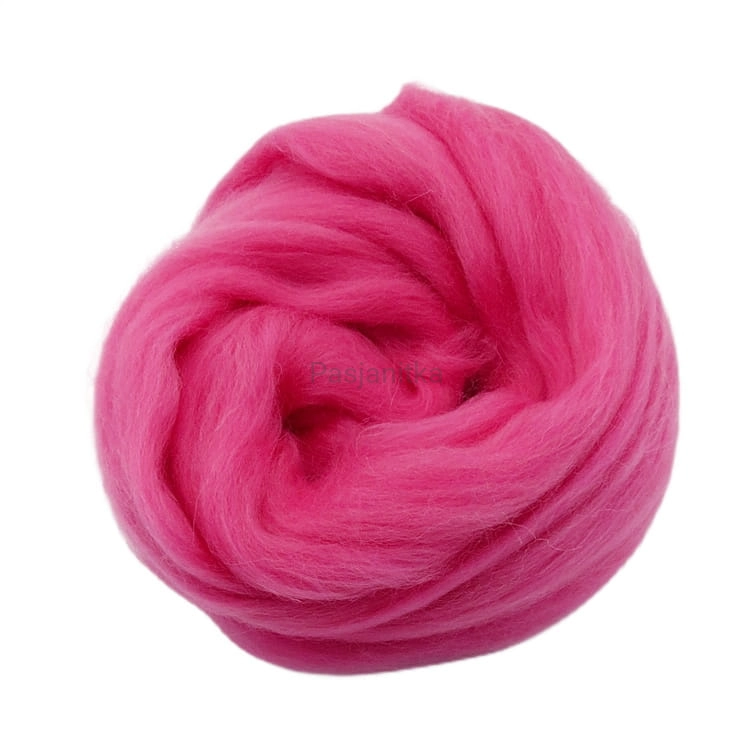 Wełna czesankowa 50 g / różowy
