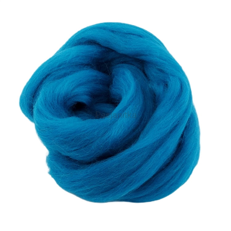 Wełna czesankowa 50 g / turkus