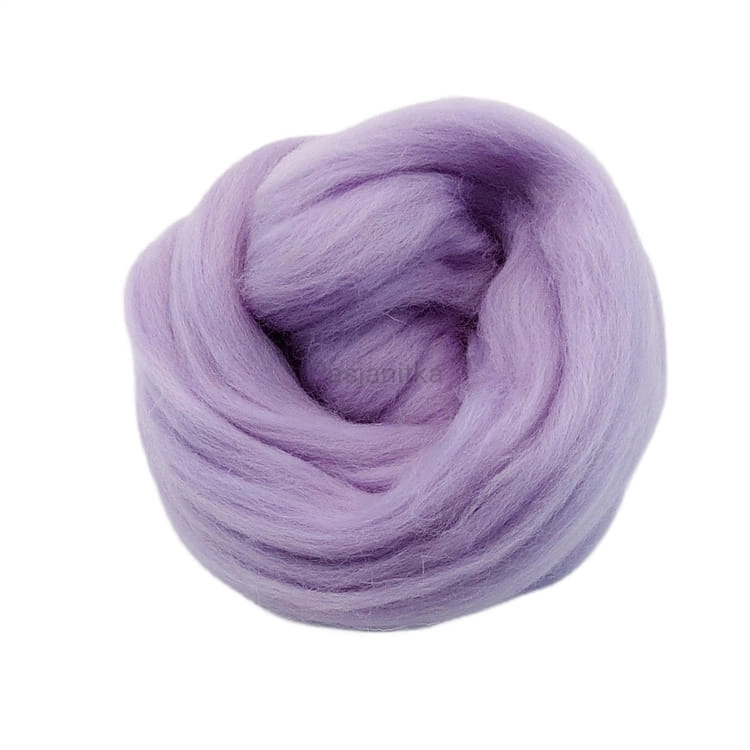 Wełna czesankowa 50 g / lawenda
