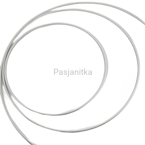 Obręcz metalowa biała 25 cm / 5 mm