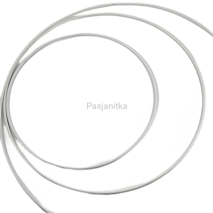 Obręcz metalowa biała 25 cm / 5 mm