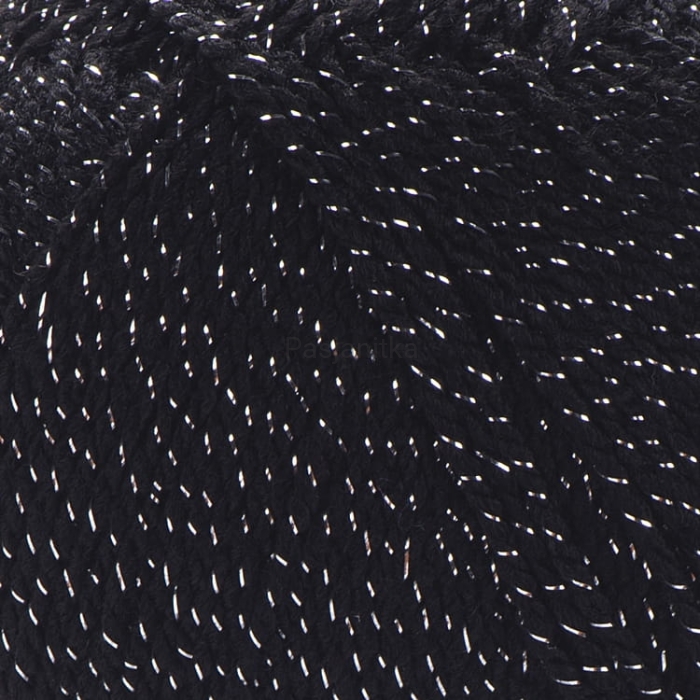 Włóczka Gold Yarn Art 13284 czarny-srebrny