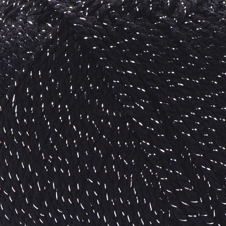 Włóczka Gold Yarn Art 13284 czarny-srebrny