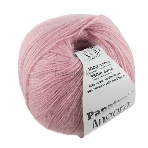 Włóczka Papatya Angora 4120 brudny róż