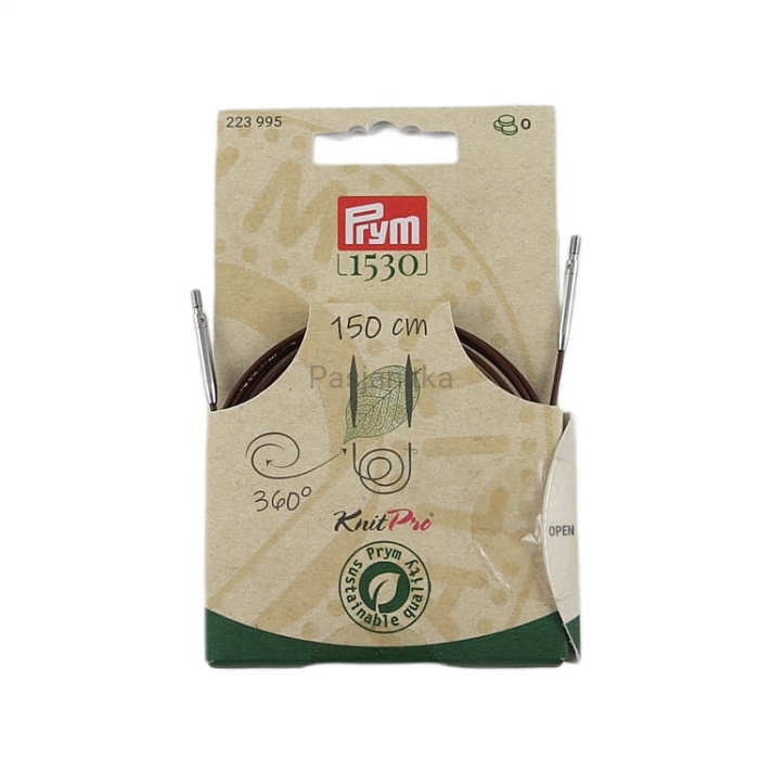 Żyłka do drutów KnitPro/Prym obrotowa 360' / 150 cm