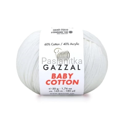 Włóczka Baby Cotton 3410 biały