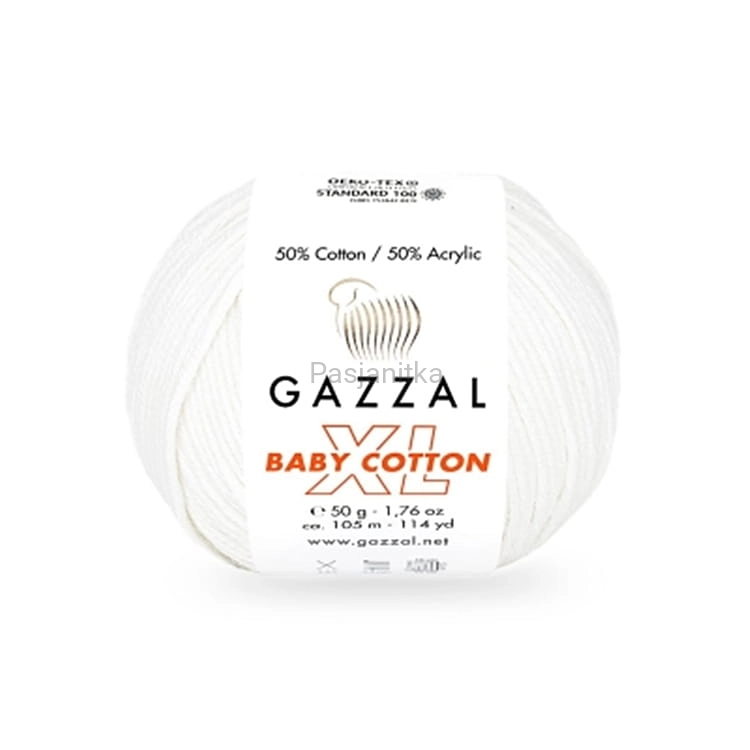 Włóczka Baby Cotton XL 3410 biały