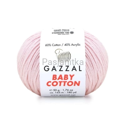 Włóczka Baby Cotton 3411 jasny róż