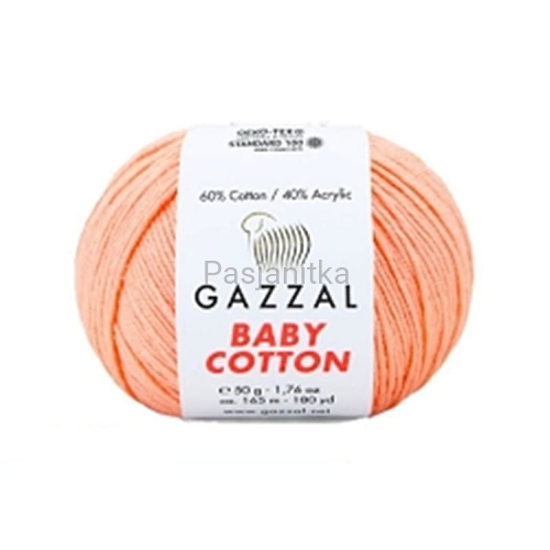 Włóczka Baby Cotton 3412 łosoś / cielisty