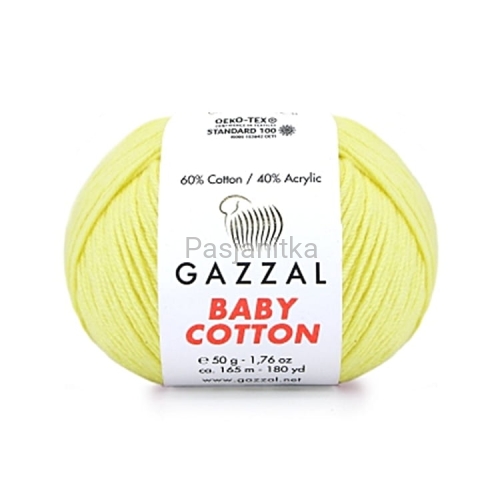 Włóczka Baby Cotton 3413 cytrynowy