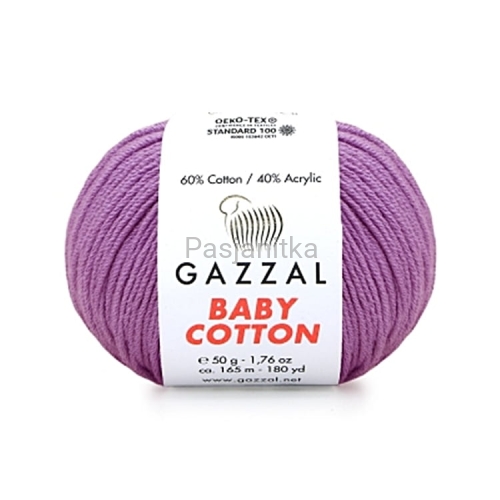 Włóczka Baby Cotton 3414 wrzos