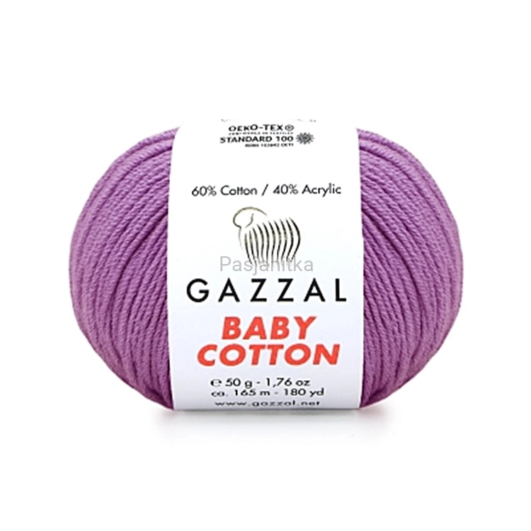 Włóczka Baby Cotton 3414 wrzos