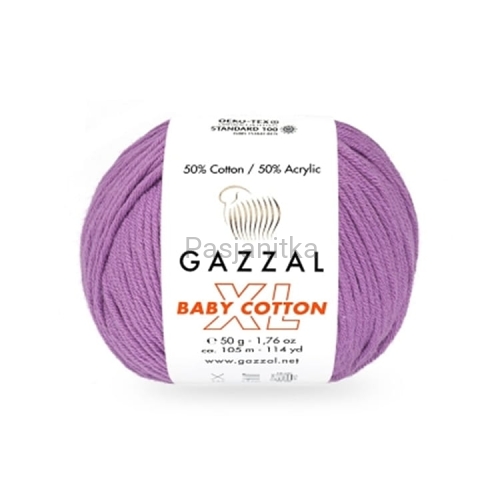 Włóczka Baby Cotton XL 3414 wrzos