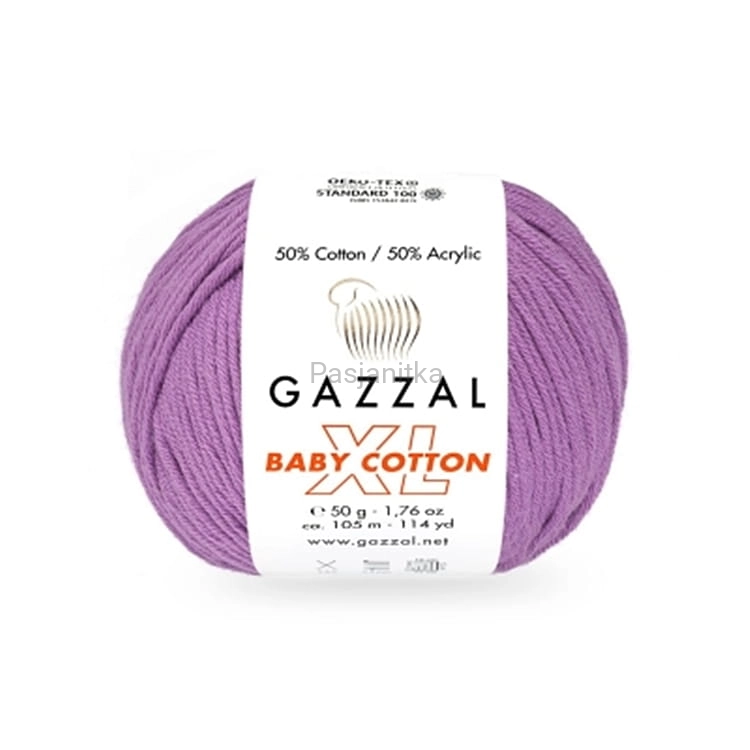 Włóczka Baby Cotton XL 3414 wrzos