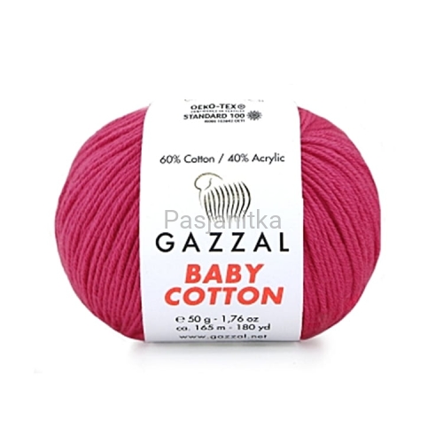 Włóczka Baby Cotton 3415 amarant
